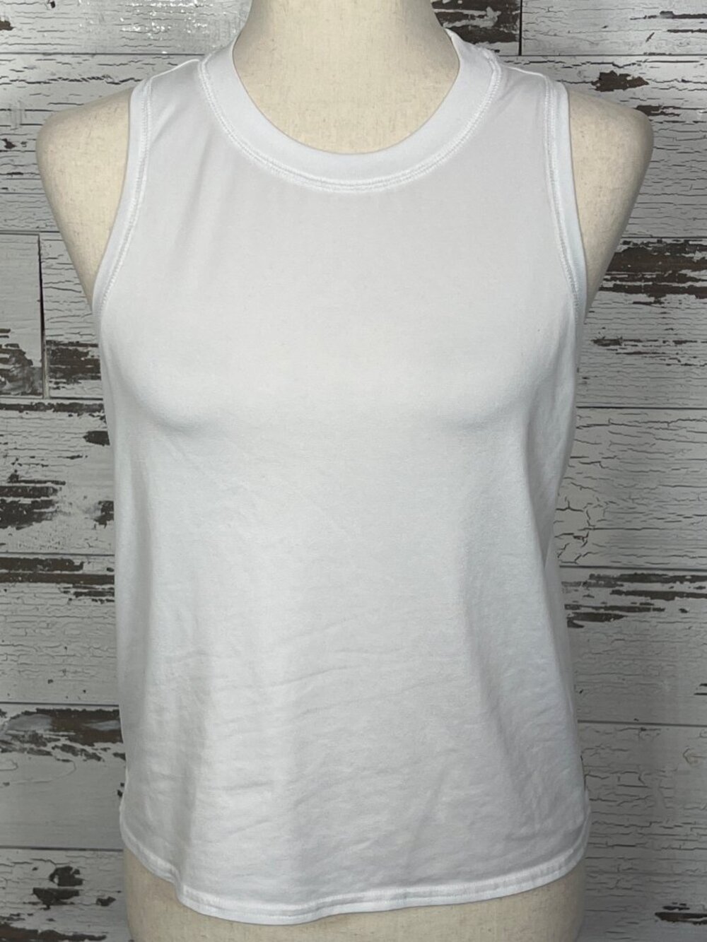 VUORI Ladies Energy Tank Top Heathered White Sz M #VW123 EUC